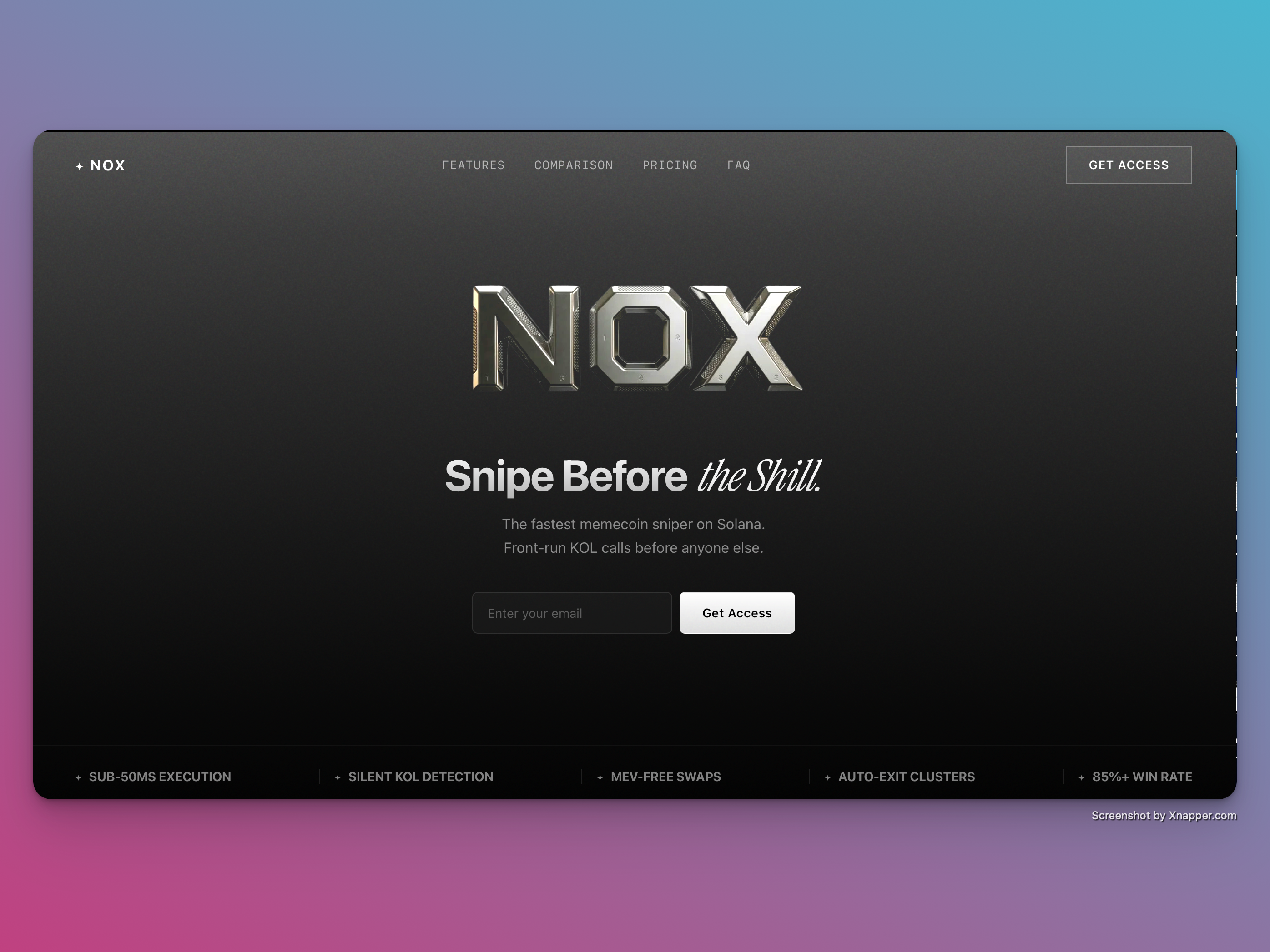 Screenshot of Nox project
